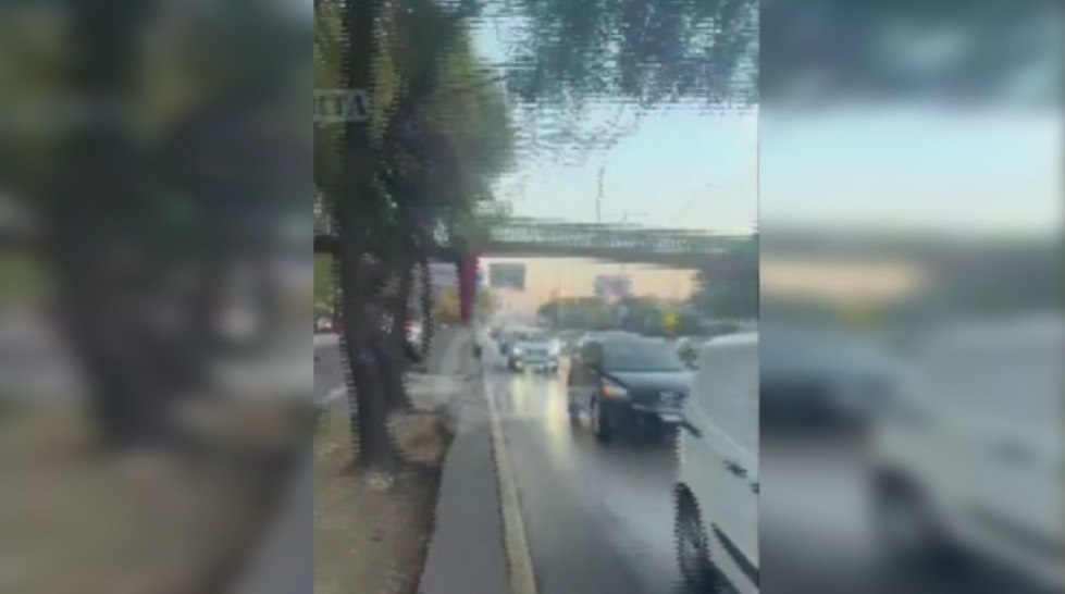 Elementos de seguridad apoyaron al oficial afectado. (Foto: especial)