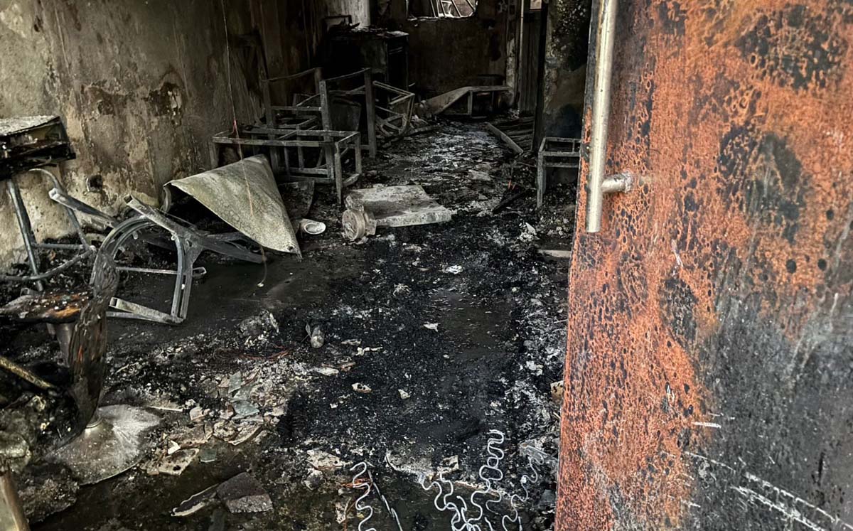 Incendio en Los Laureles. | Foto: Especial