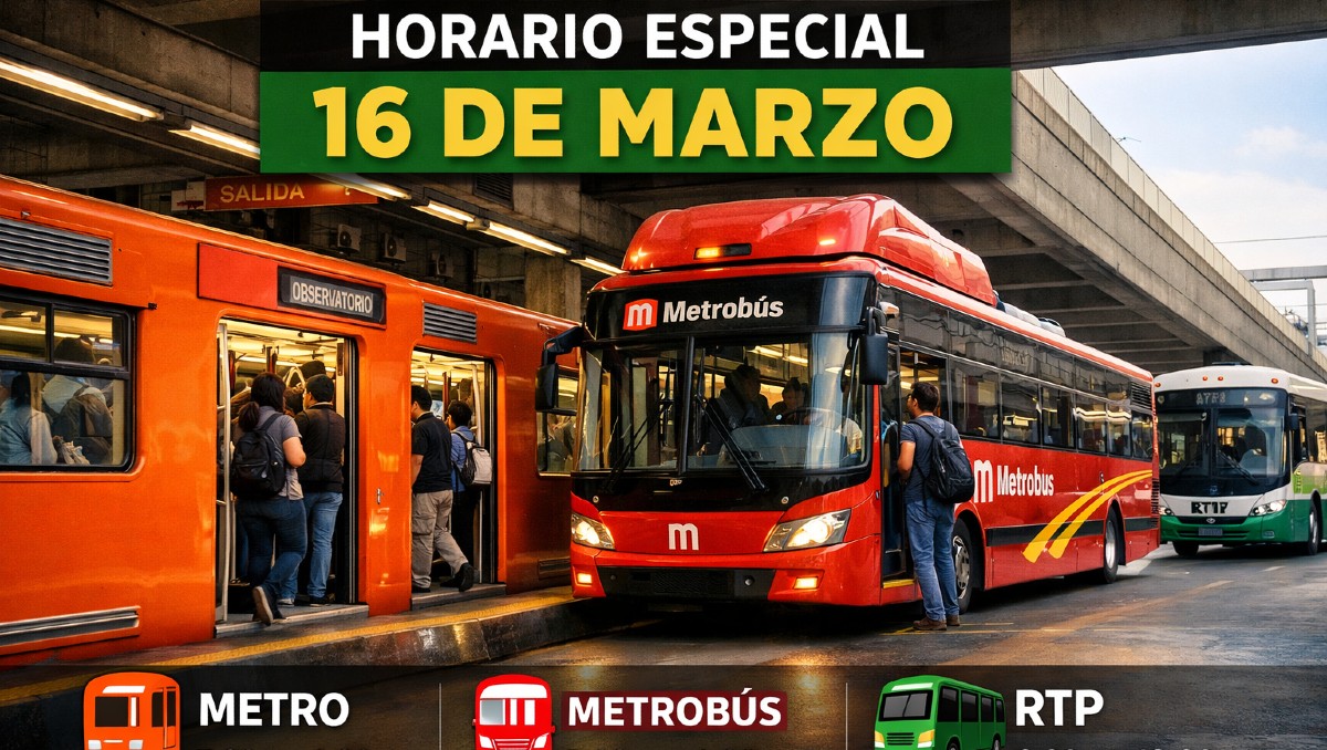 El Metro, Metrobús, RTP y demás transportes de CdMx tendrán un horario especial por el día feriado | IA Discover Milenio