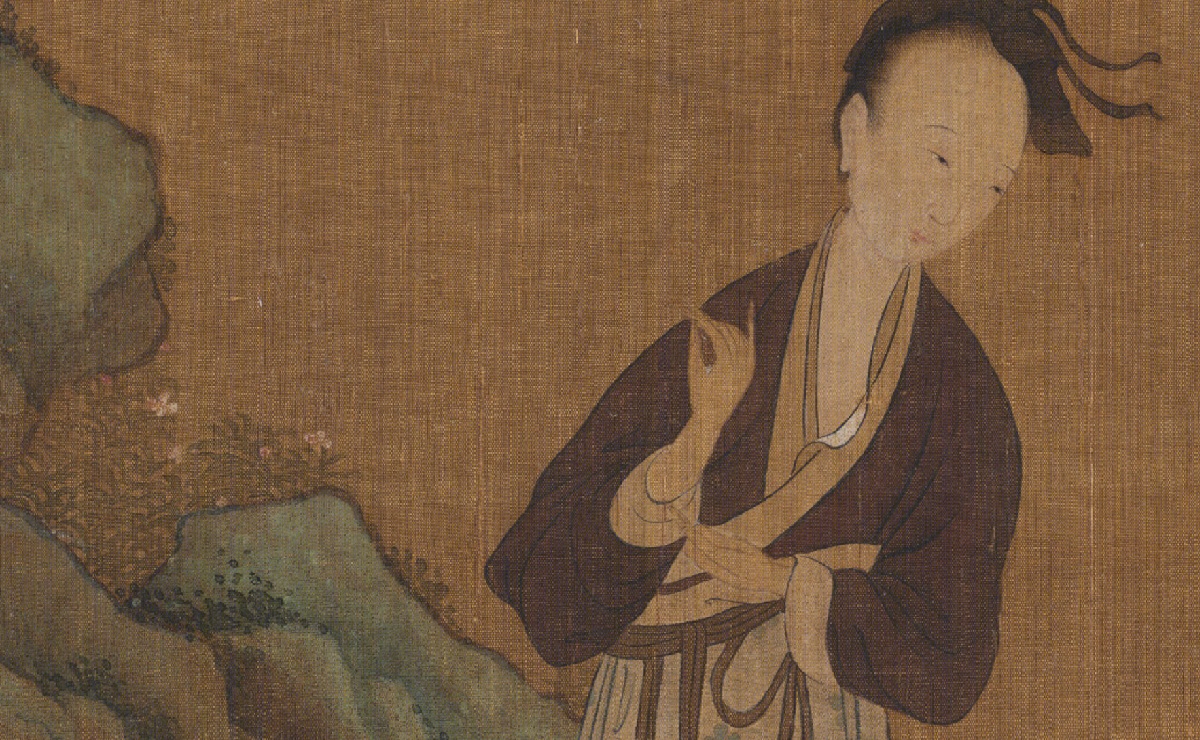 Zhou Wenju, “Xi Shi lavando seda”. (Wikimedia Commons)