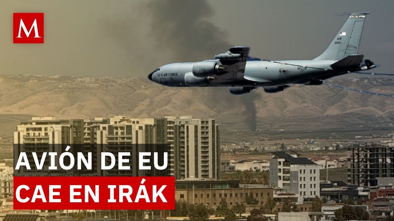 Avión cisterna de EU se estrella en Irak; reportan víctimas