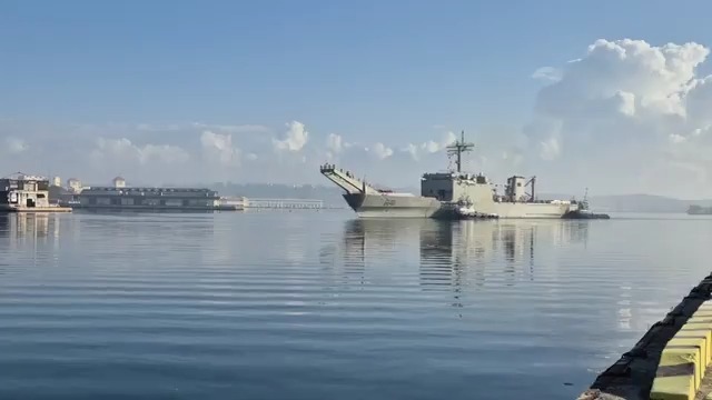 Buque de la Armada de México con ayuda humanitaria. | Imagen: Josefina Vidal, Viceministra de Relaciones Exteriores vía X.