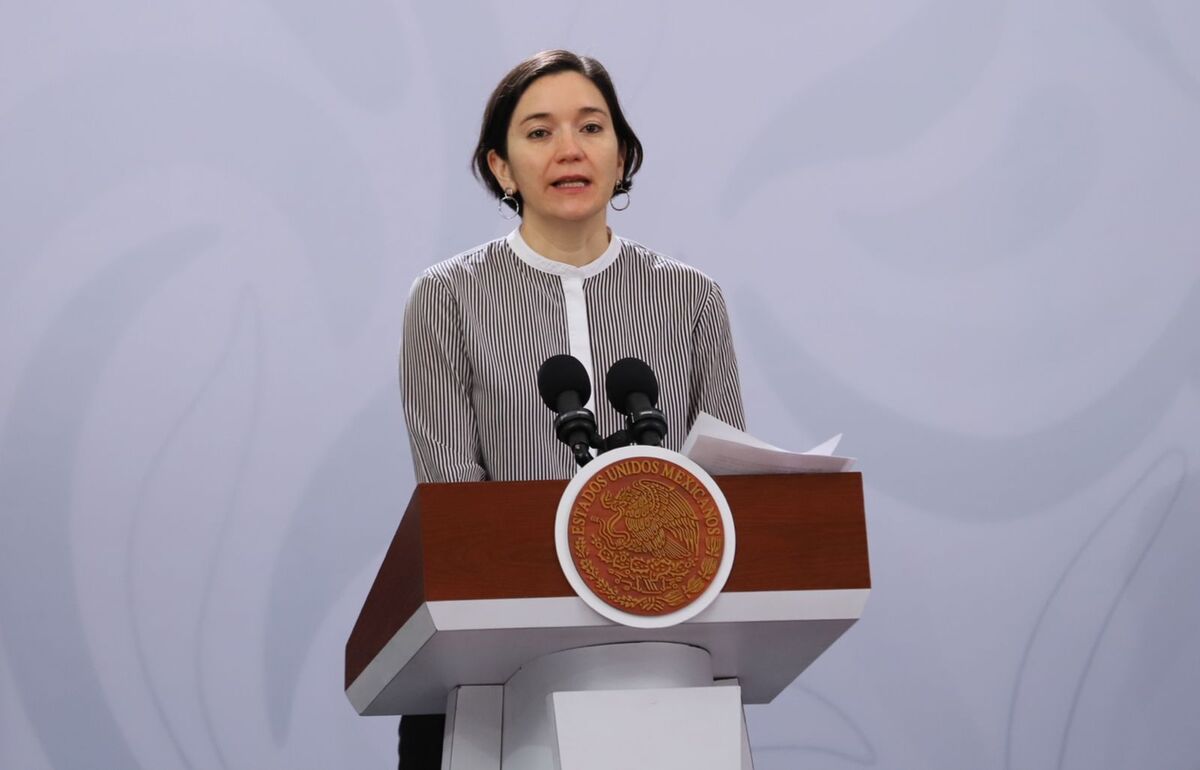 Marcela Figueroa, titular del SESNSP en La Mañanera del Pueblo. | Foto: Octavio Hoyos