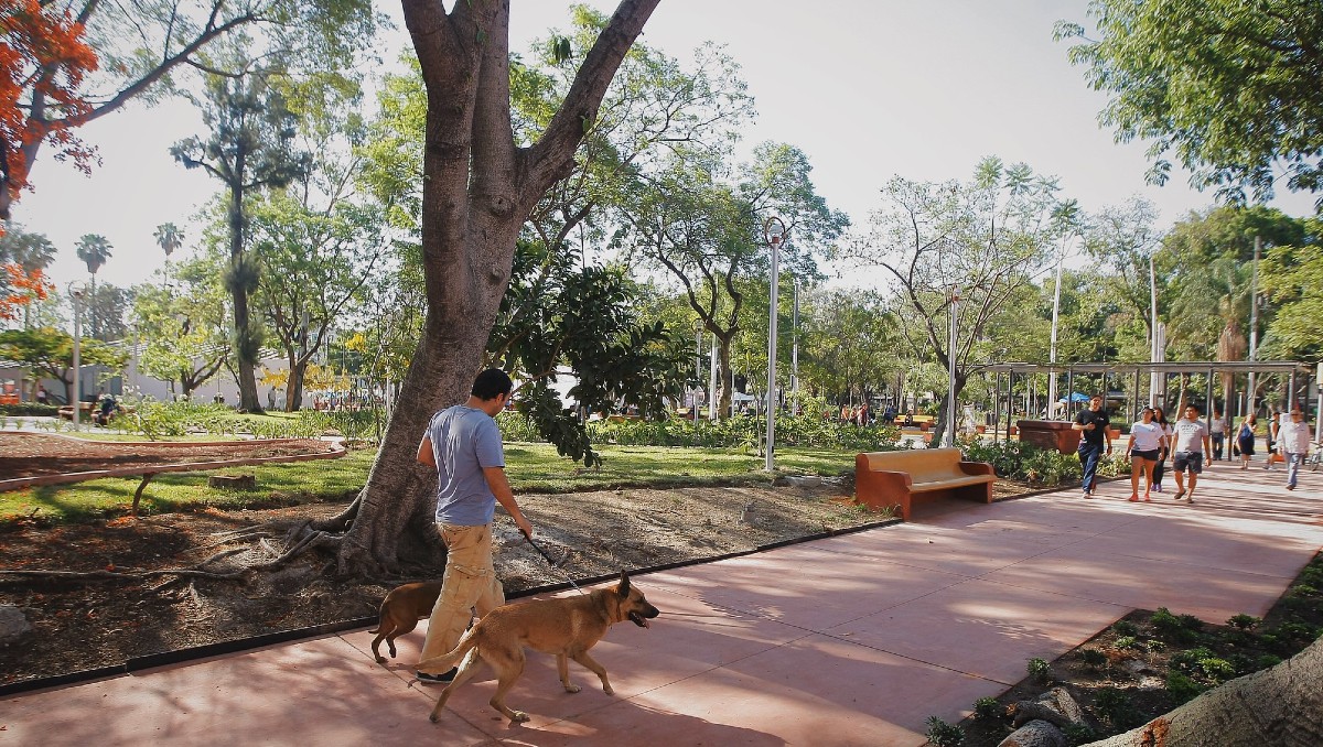 Parque Revolución o "Parque Rojo" en Guadalajara (Cortesía)