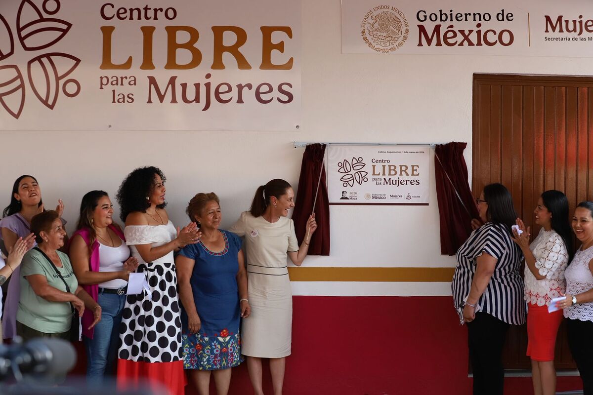 La Presidenta inauguró el Centro Libre para las Mujeres de Coquimatlán, Colima. | Octavio Hoyos