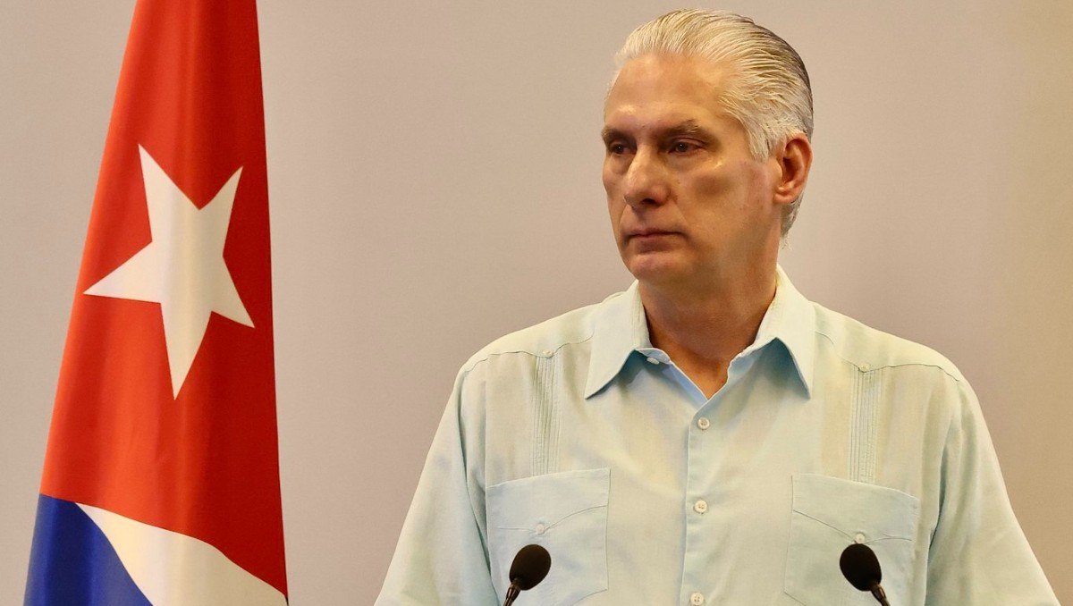 El presidente de Cuba, Miguel Díaz-Canel Bermúdez, habla sobre las relaciones bilaterales con EU | Foto: EFE