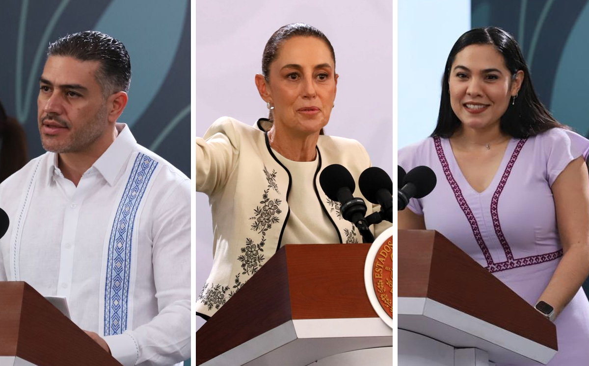 Sheinbaum inicia conferencia matutina desde Palacio Nacional. | Foto: Especial