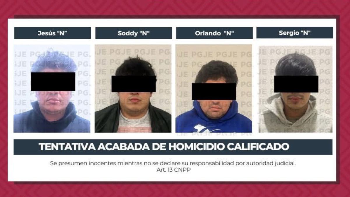 Los cuatro aprehendidos ya se encuentran a disposición del agente del Ministerio Público | Especial