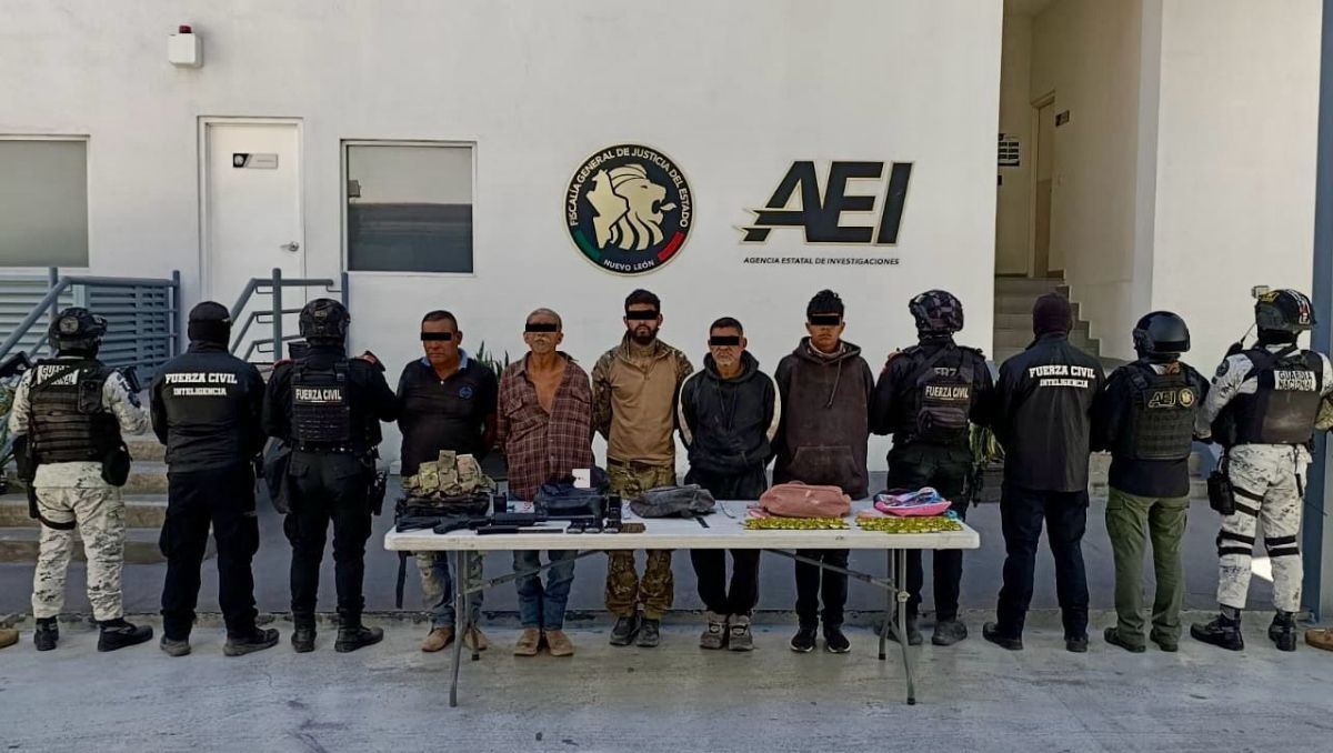 Los hombres fueron identificados como Ángel “N” de 26 años; Gerónimo “N”, de 59; Juan “N”, de 47; David “N”, de 57; y Rodolfo “N”, de 19 | Especial