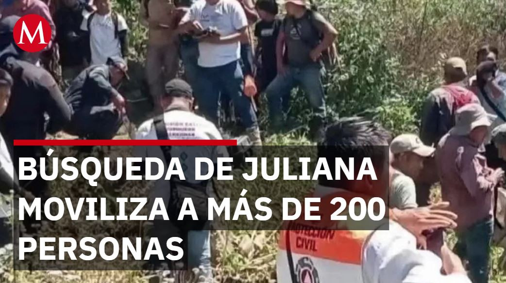 Más de 200 personas participan en la búsqueda de la pequeña Juliana en Chiapas