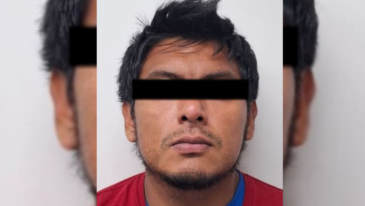 El detenido fue identificado como Miguel Ángel "N", de 33 años. Foto: Especial