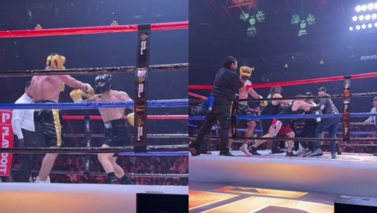 Pelea Alberto del Río ante Chuy Almada termina en batalla campal (Instagram @ringroyalefights)