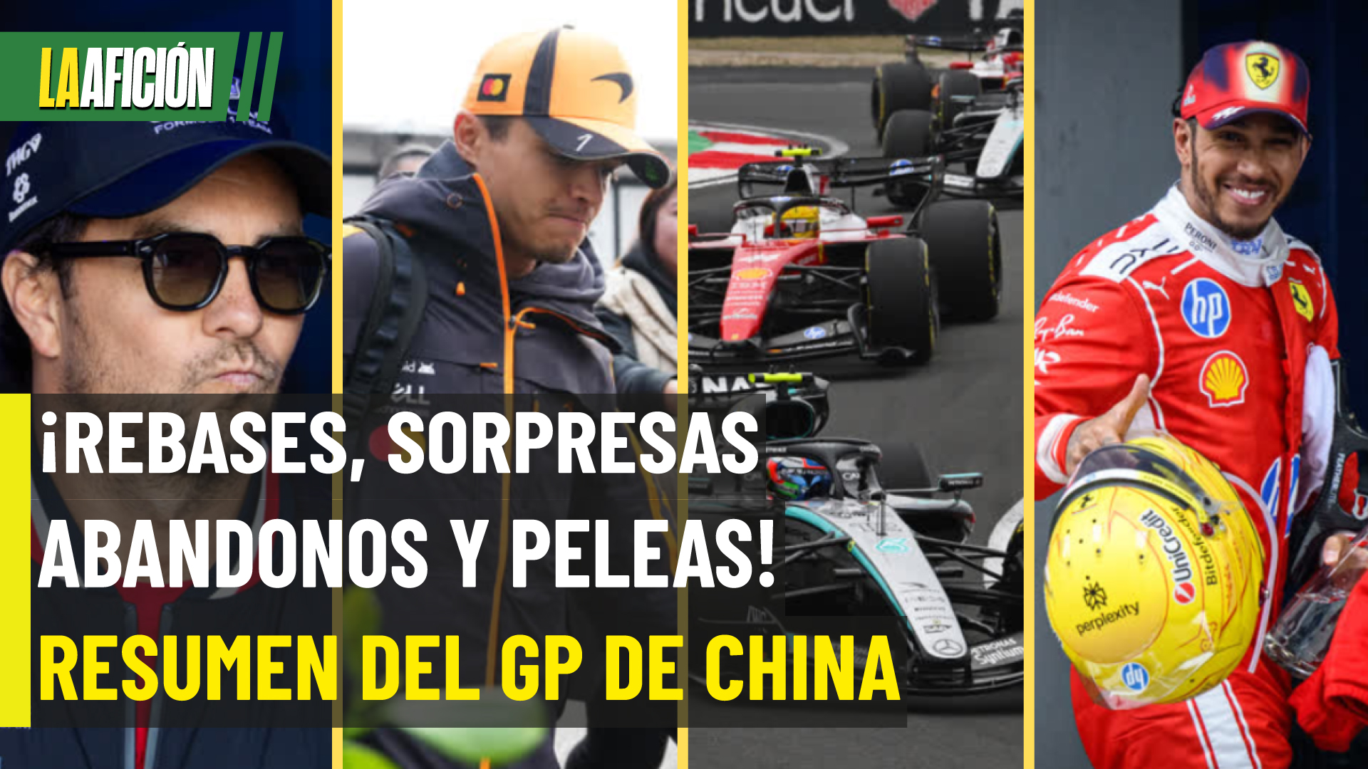 Resultados del GP de China: Antonelli gana y Checo termina 15°