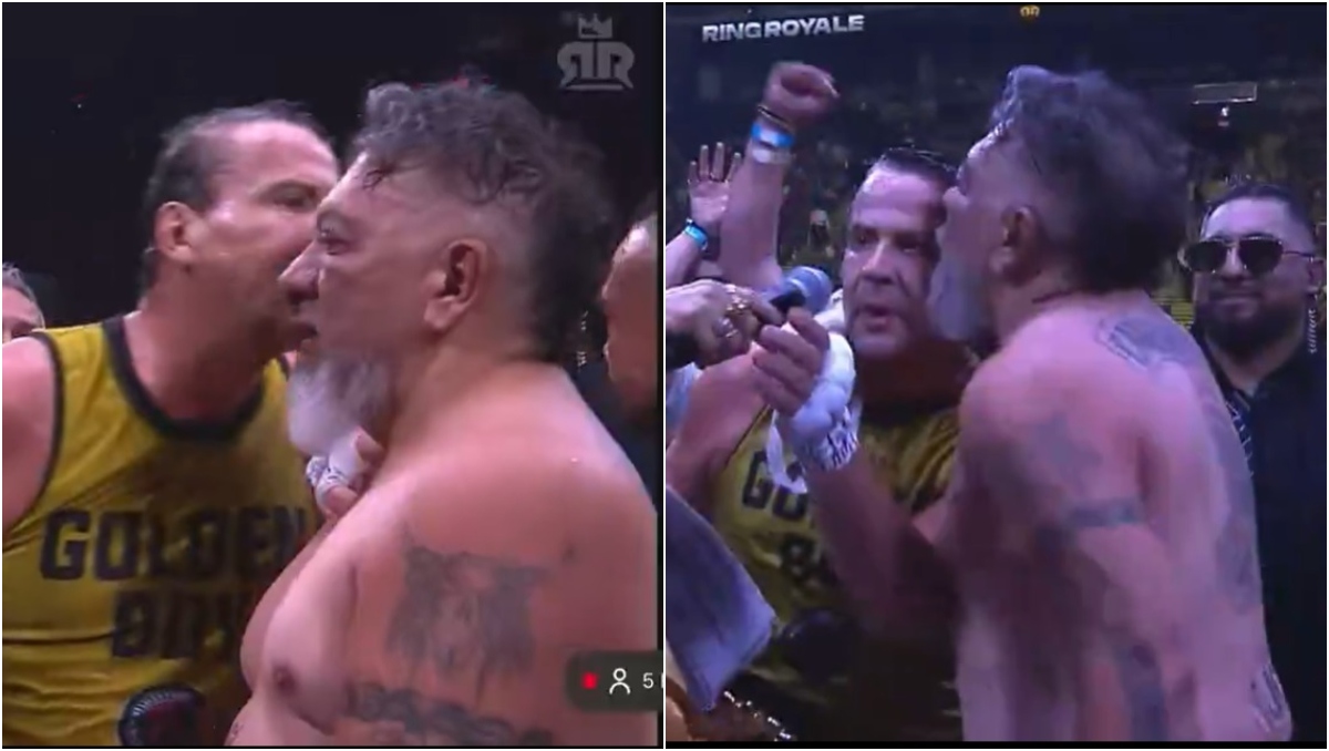 Alfredo Adame y Carlos Trejo protagonizan beso tras pelea en Ring Royale (Especial)