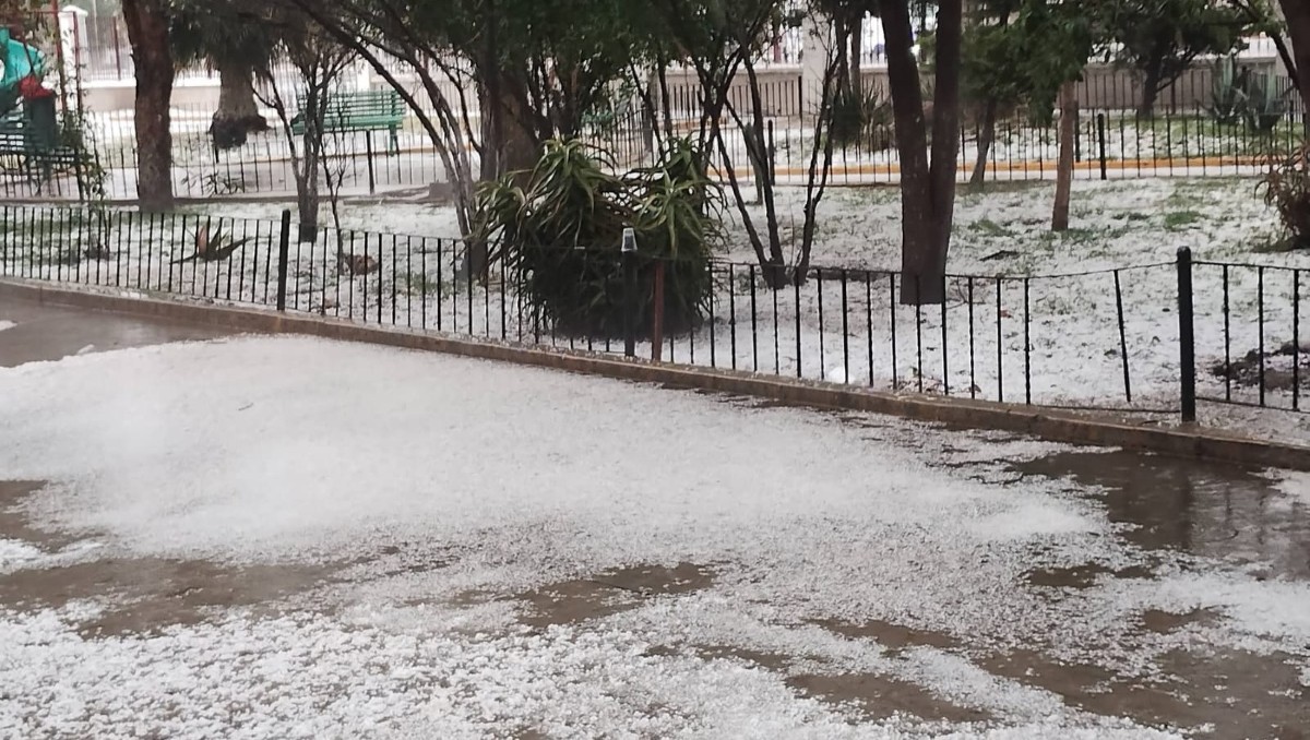 Cae granizo en el Edomex. | Foto: Especial
