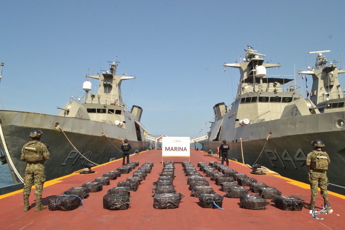 En 2025, la Semar aseguró 152 toneladas de diversas drogas. | Especial