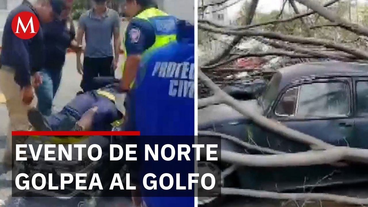Evento de norte provoca daños y deja sin luz a comunidades en Tamaulipas y Veracruz