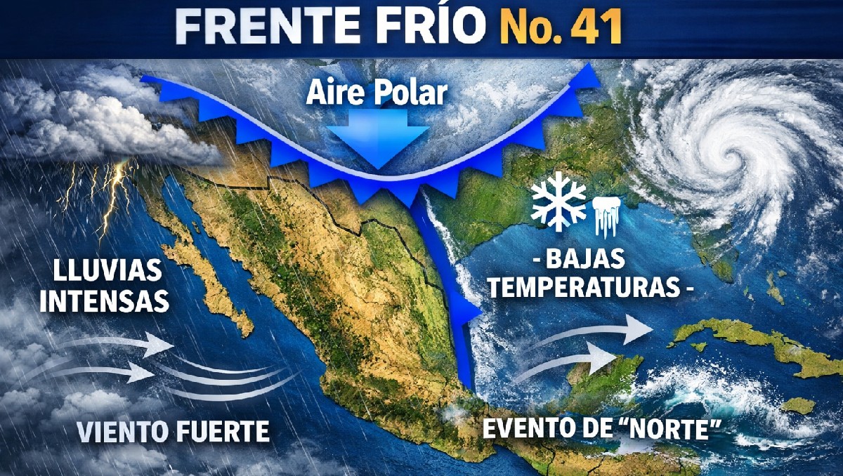 Frente frío número 41 en México causará bajas temperaturas | IA Discover Milenio