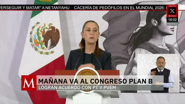 Mañana será presentado en el congreso el Plan B de Sheinbaum | Jaime Núñez, 16 de marzo de 2026