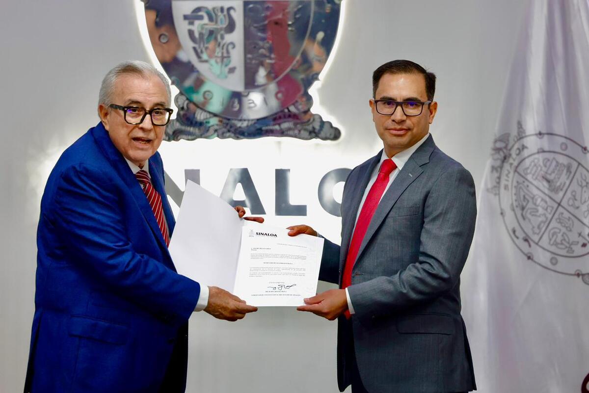 Sinuhé Téllez López es nombrado como nuevo titular de secretario de Seguridad de Sinaloa. | Foto: Especial