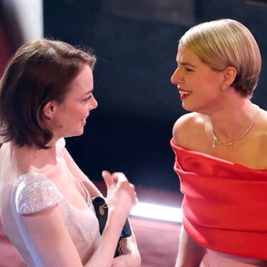 Emma Stone en un intermedio de la gala. | AFP