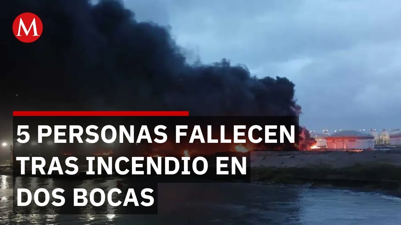 Incendio al exterior de refinería de Dos Bocas deja a cinco personas sin vida