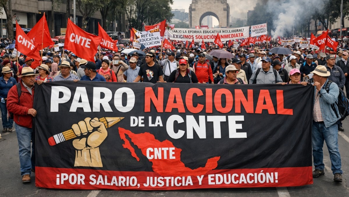 Integrantes de la CNTE anunciaron un paro nacional de 72 horas | IA Discover Milenio