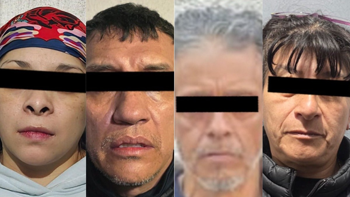 Los cuatro integrantes de La Unión Tepito fueron detenidos en la alcaldía Cuauhtémoc. | Especial