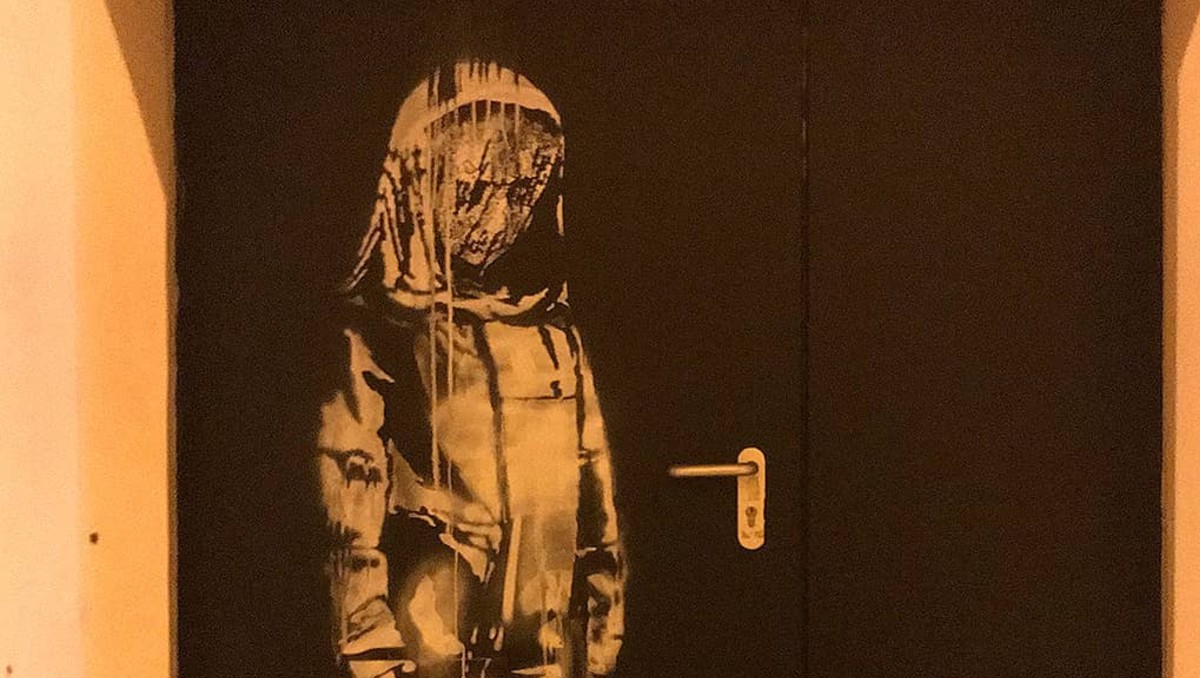 Pintura de  Banksy: Fire door, Bataclan. | FOTO: Banksy