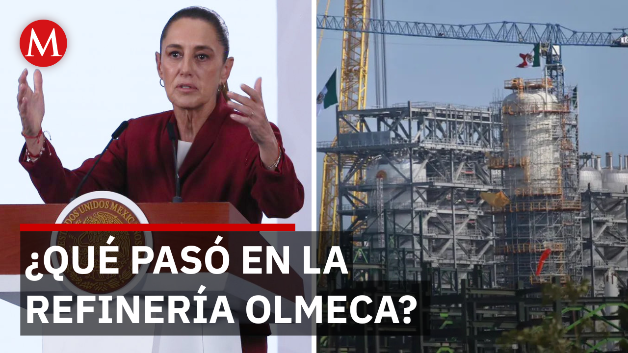 Sheinbaum lee comunicado de Pemex sobre incendio en Refinería Olmeca