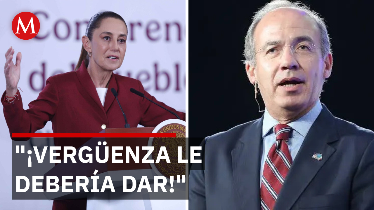 Sheinbaum pone en su lugar a Calderón y sus críticas