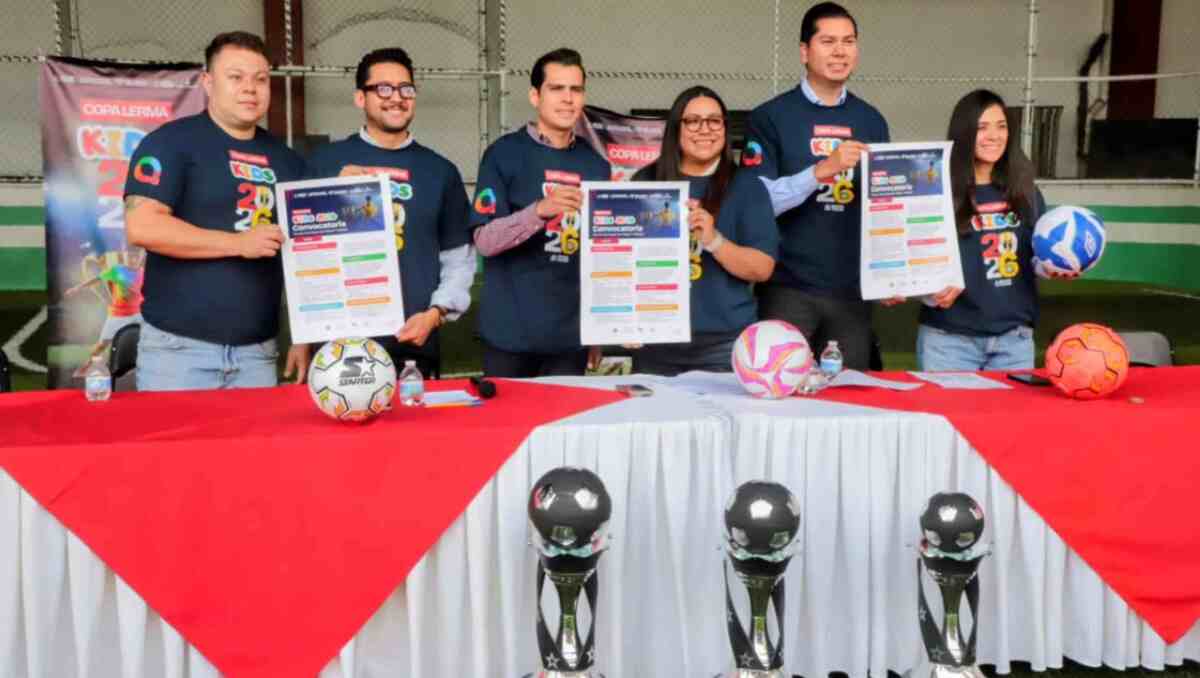 Anuncian Copa Lerma Kids 2026 para niñas y niños de 8 a 10 años, en el marco del Mundial de FIFA 2026. Foto: bernardo Jasso