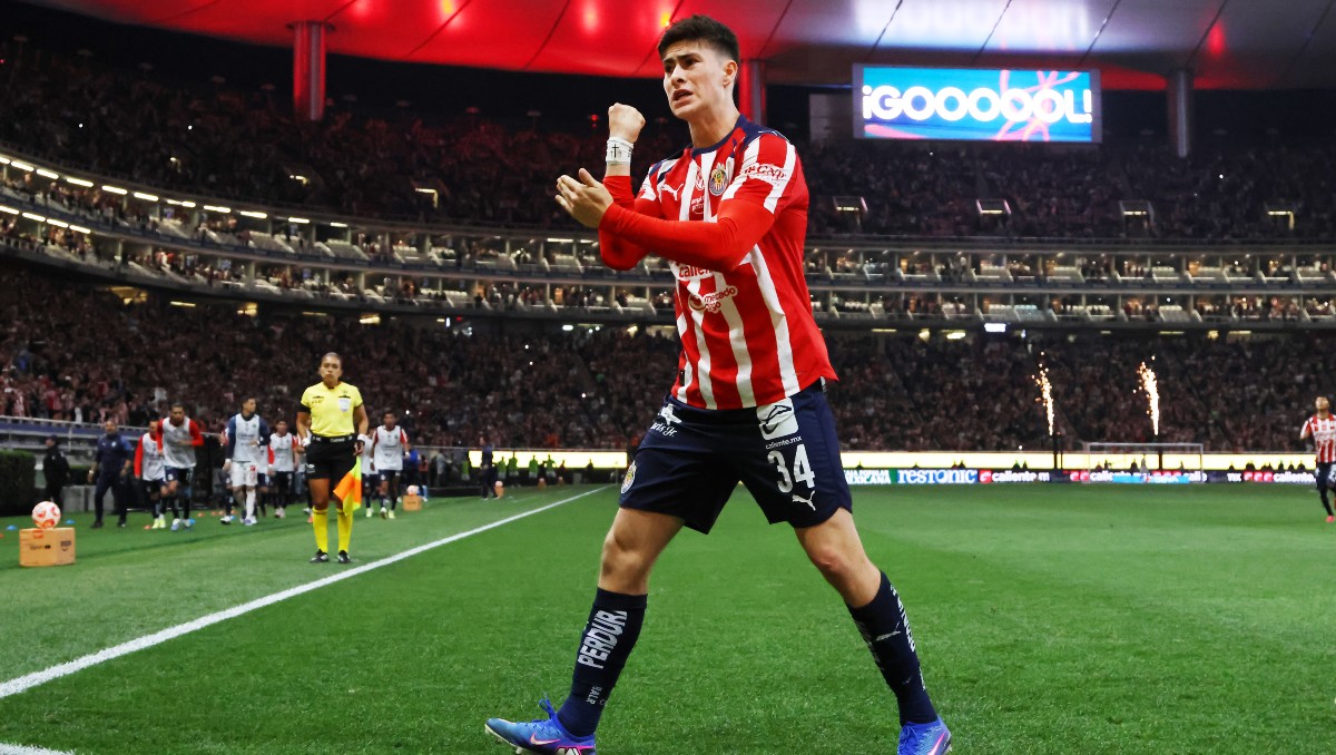 Armando 'Hormiga' González hizo su noveno gol en el Clausura 2026 en la victoria de Chivas sobe León (Imago7)