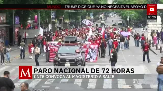 La CNTE anuncia un paro nacional de 72 horas | Paola Barquet, 17 de marzo de 2026