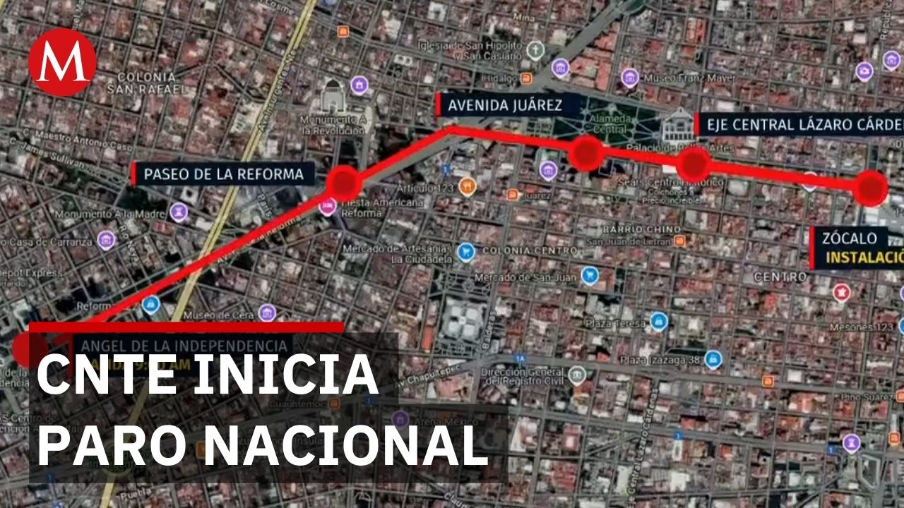CNTE inicia paro nacional de 72 horas con marchas en Ciudad de México