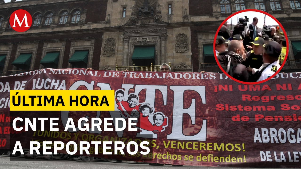 CNTE intenta volcar camioneta con reporteros arriba