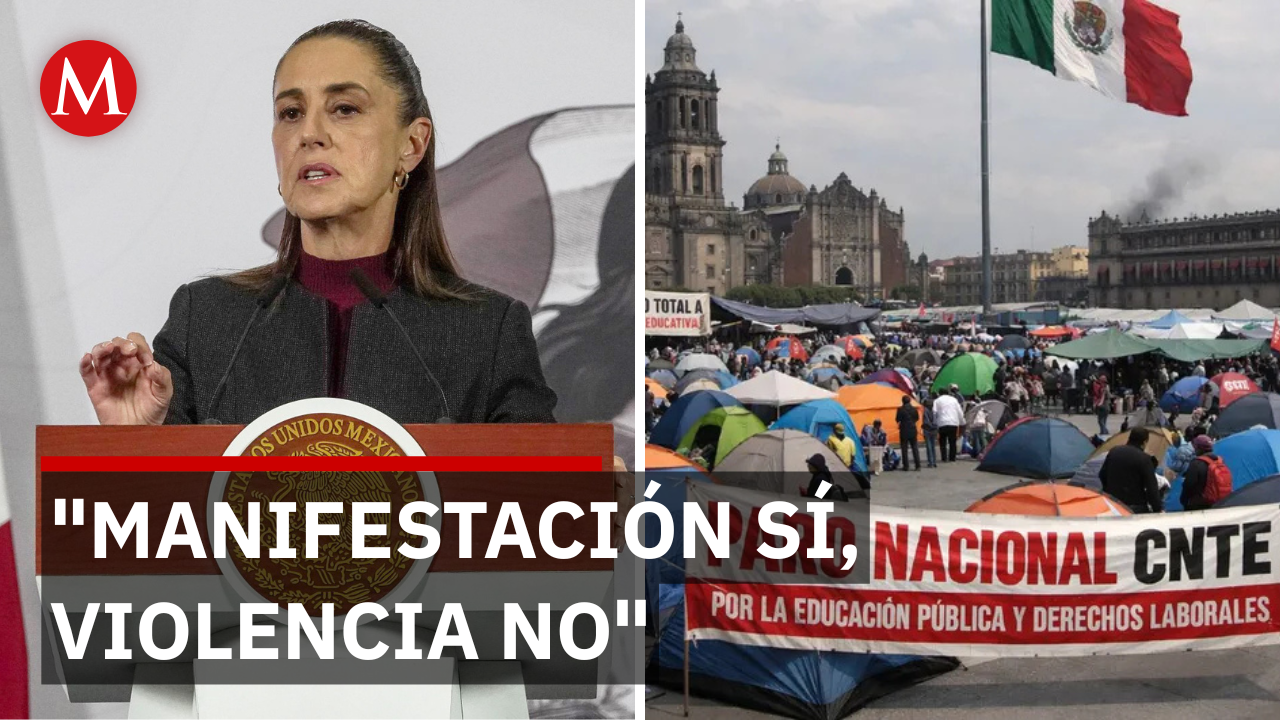 El firme llamado de Sheinbaum a los maestros de la CNTE