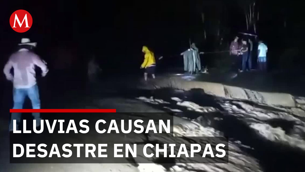 Inundaciones y deslaves por el Frente Frío 41 en Chiapas