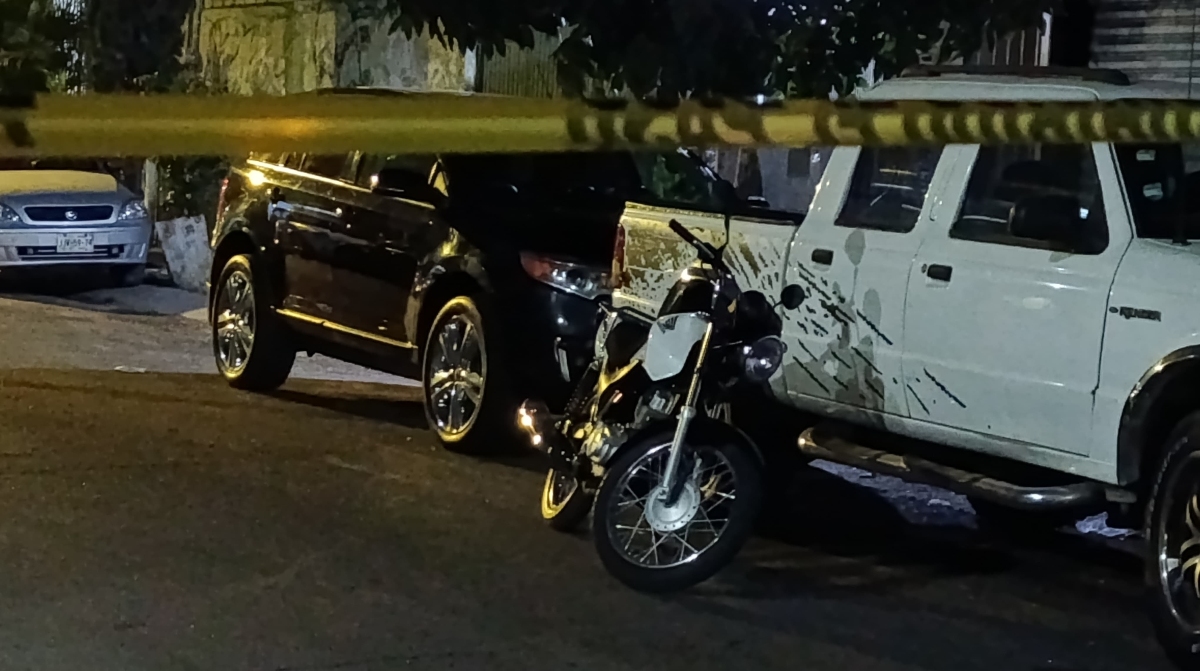 La motocicleta del fallecido quedó a escasos metros del lugar del ataque (Foto: Vicente Torres Alfaro)