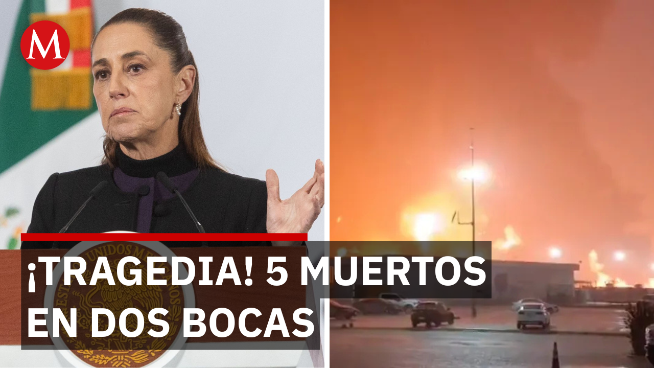 Sheinbaum: FGR va por responsables del incendio en Dos Bocas