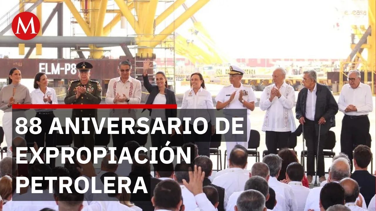 En Tampico, Claudia Sheinbaum encabeza 88 aniversario de Expropiación Petrolera