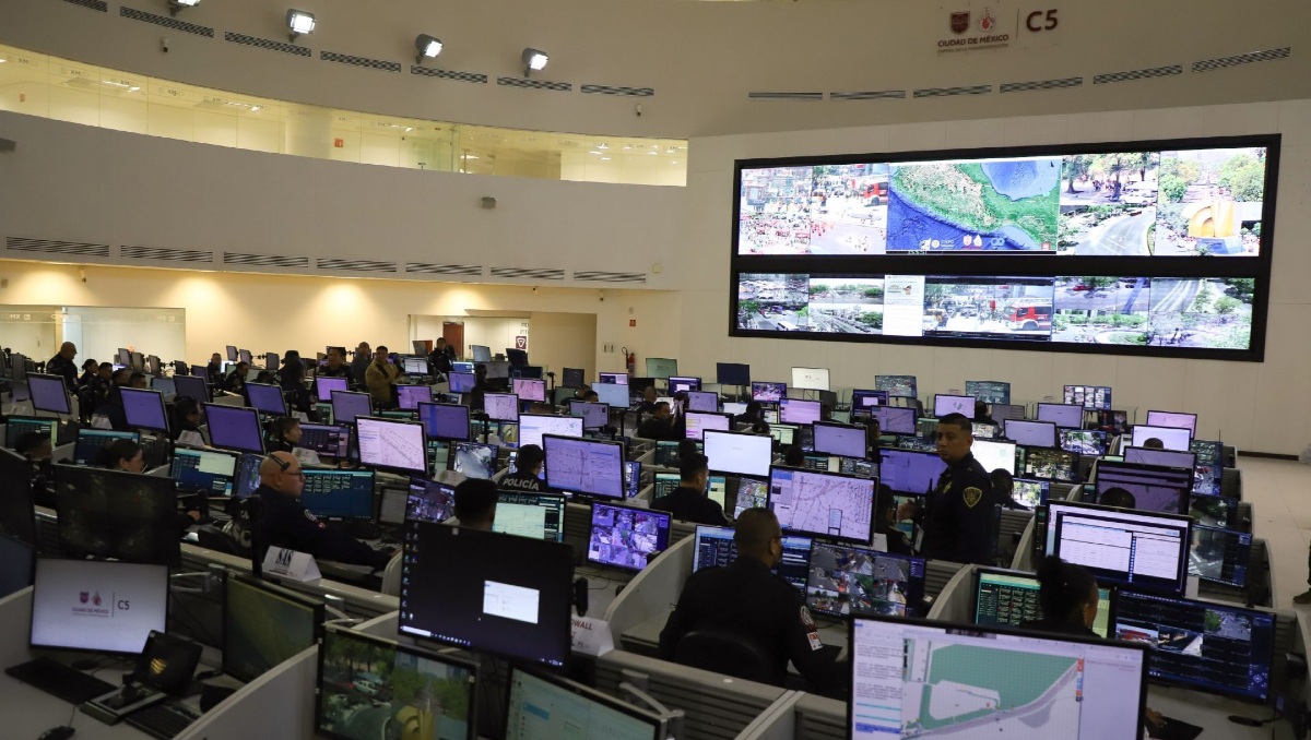 Vista de las instalaciones del C5 de la Ciudad de México | Cuartoscuro