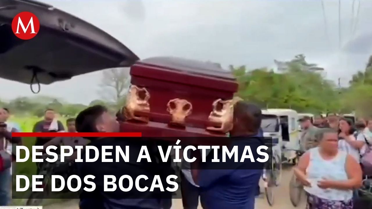 Despiden a víctimas de tragedia en Dos Bocas entre dolor e indignación