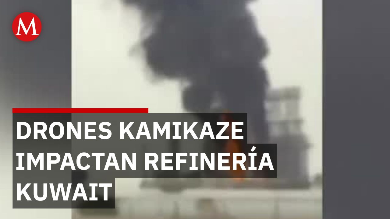 Explosión e incendio en refinería de Kuwait tras ofensiva de Irán