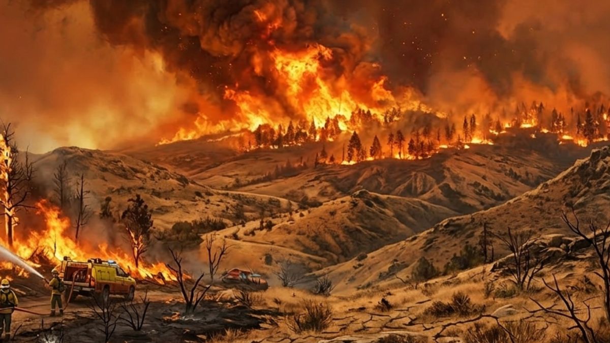 Incendio de gran magnitud en San Luis de la Paz