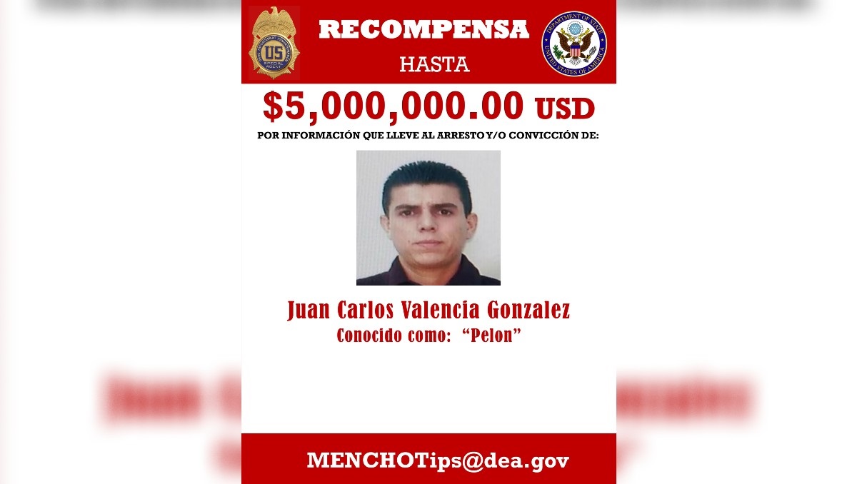 Juan Carlos Valencia González es el hijastro de 'El Mencho', ex líder del CJNG | DEA