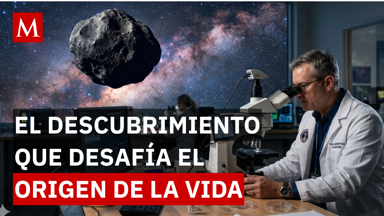 NASA descubre compuestos de vida en muestras del asteroide 'Bennu'