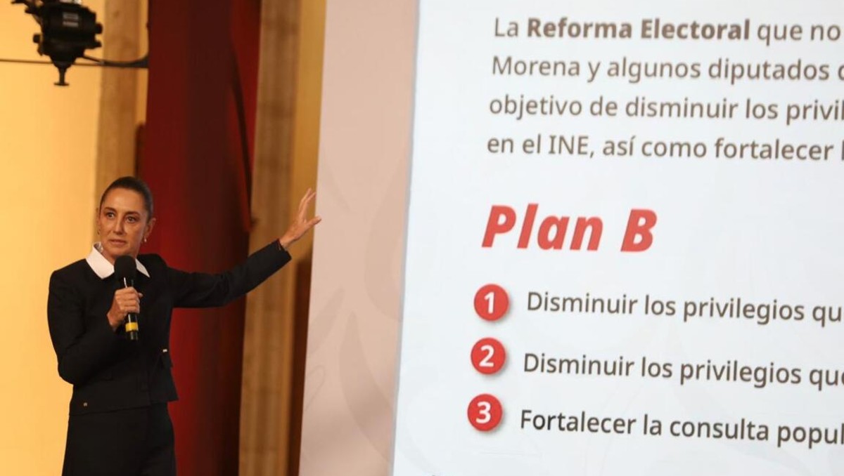 La Presidenta presentó el plan B durante una de sus conferencias de prensa matutinas. | Foto: Jorge Carballo