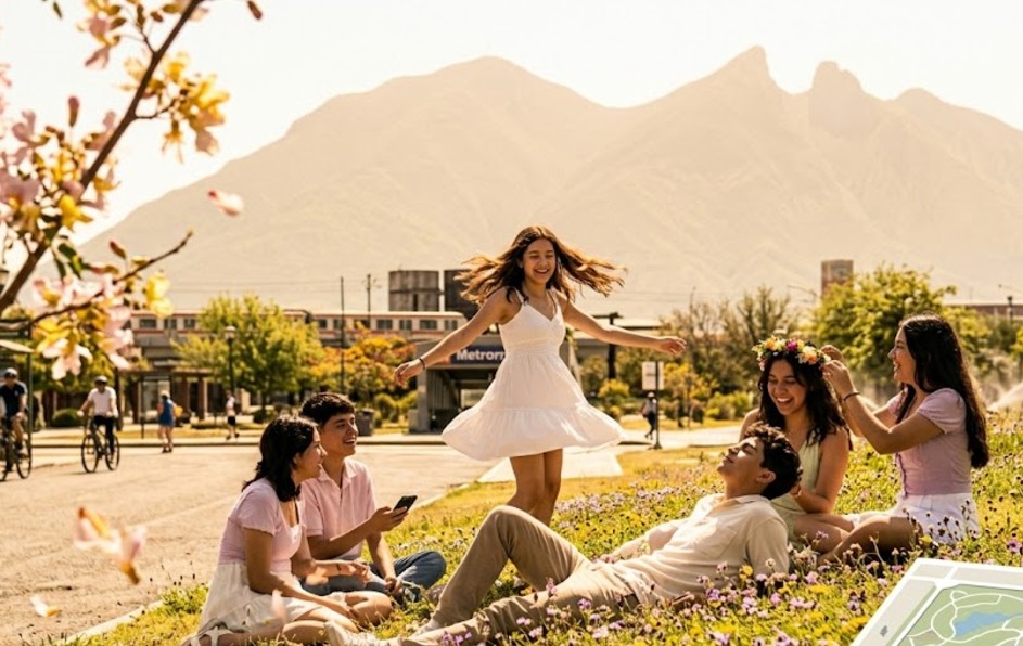 La primavera llegará a la ciudad este 20 de marzo. | Imagen generada por Gemini