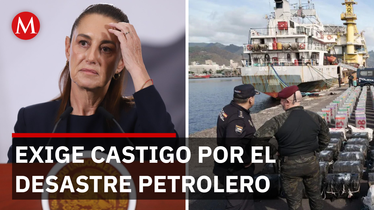 Sheinbaum pone en la mira al barco responsable en Veracruz